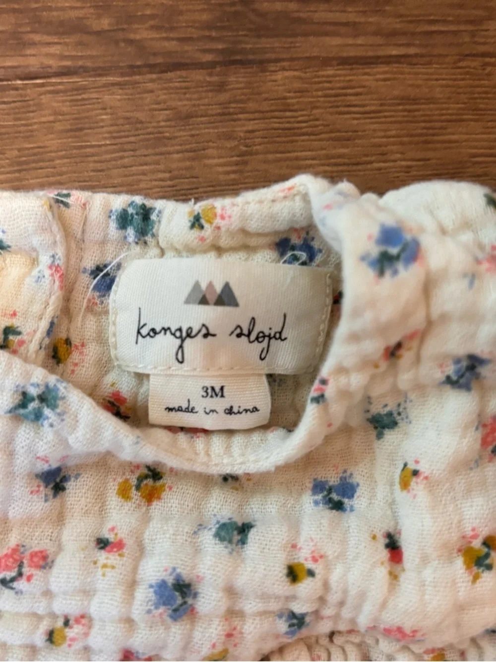 3 Months Konges Slojd Girl Muslin Romper Organic Cotton Floral